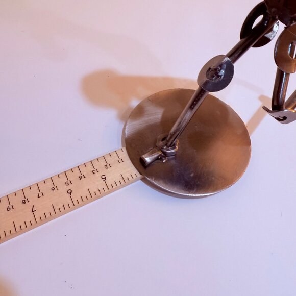 Football Industrial Art Sculpture Nuts and Bolts Metal Sports Recycled Decor 9" - Picture 10 of 14